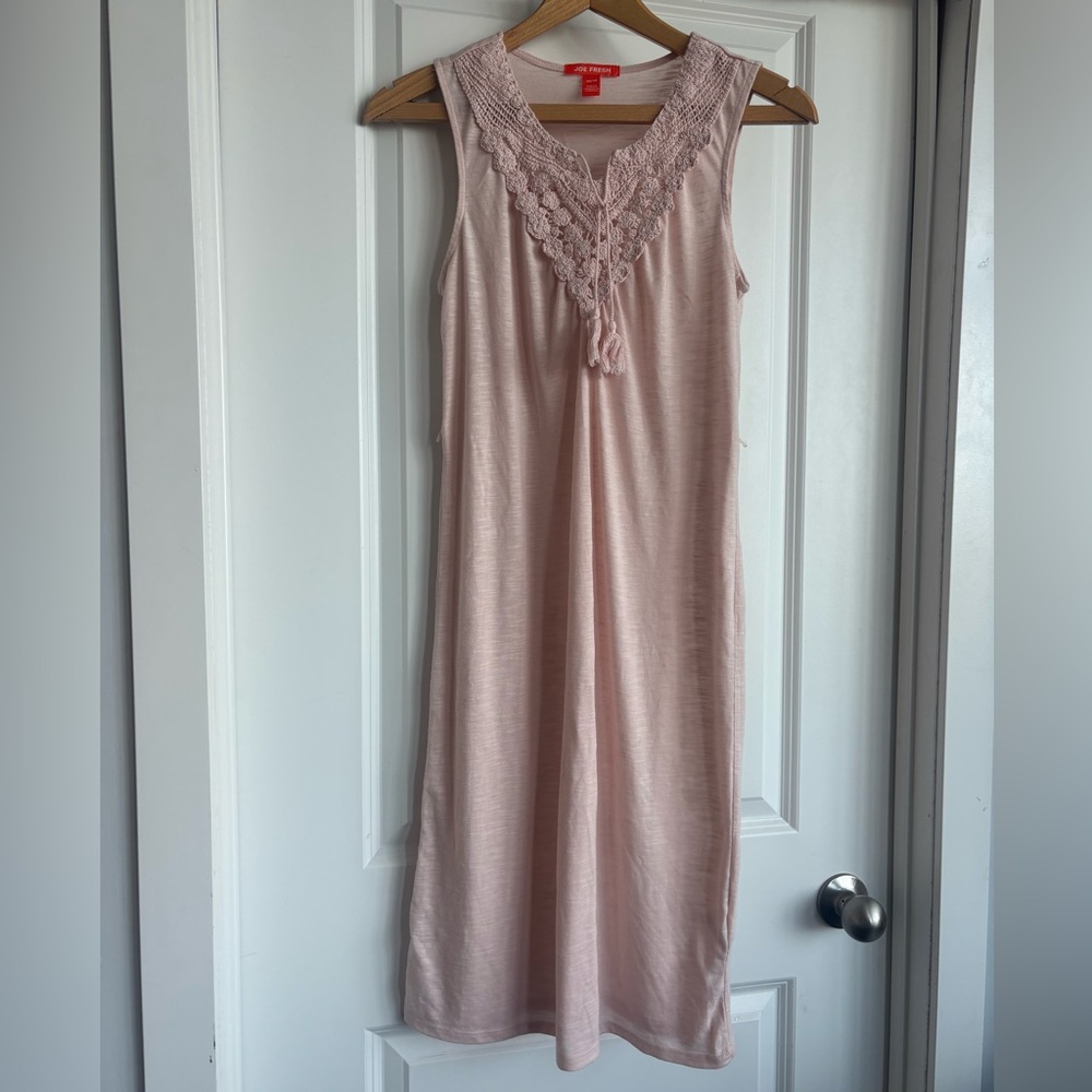 Pink sleeveless dress / bathing suit cover up
